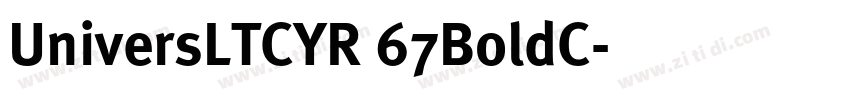 UniversLTCYR 67BoldC字体转换